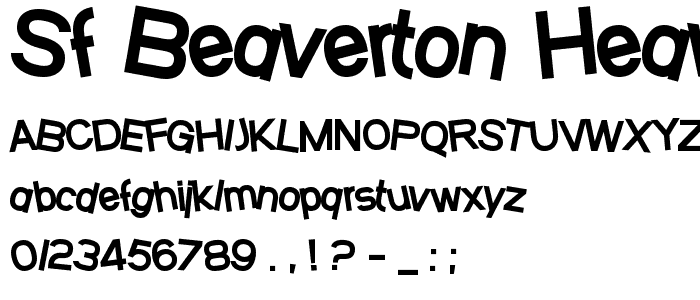 SF Beaverton Heavy font